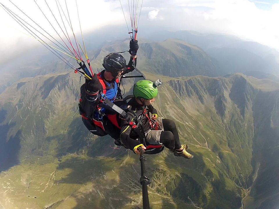 Zbor cu parapanta la Sibiu